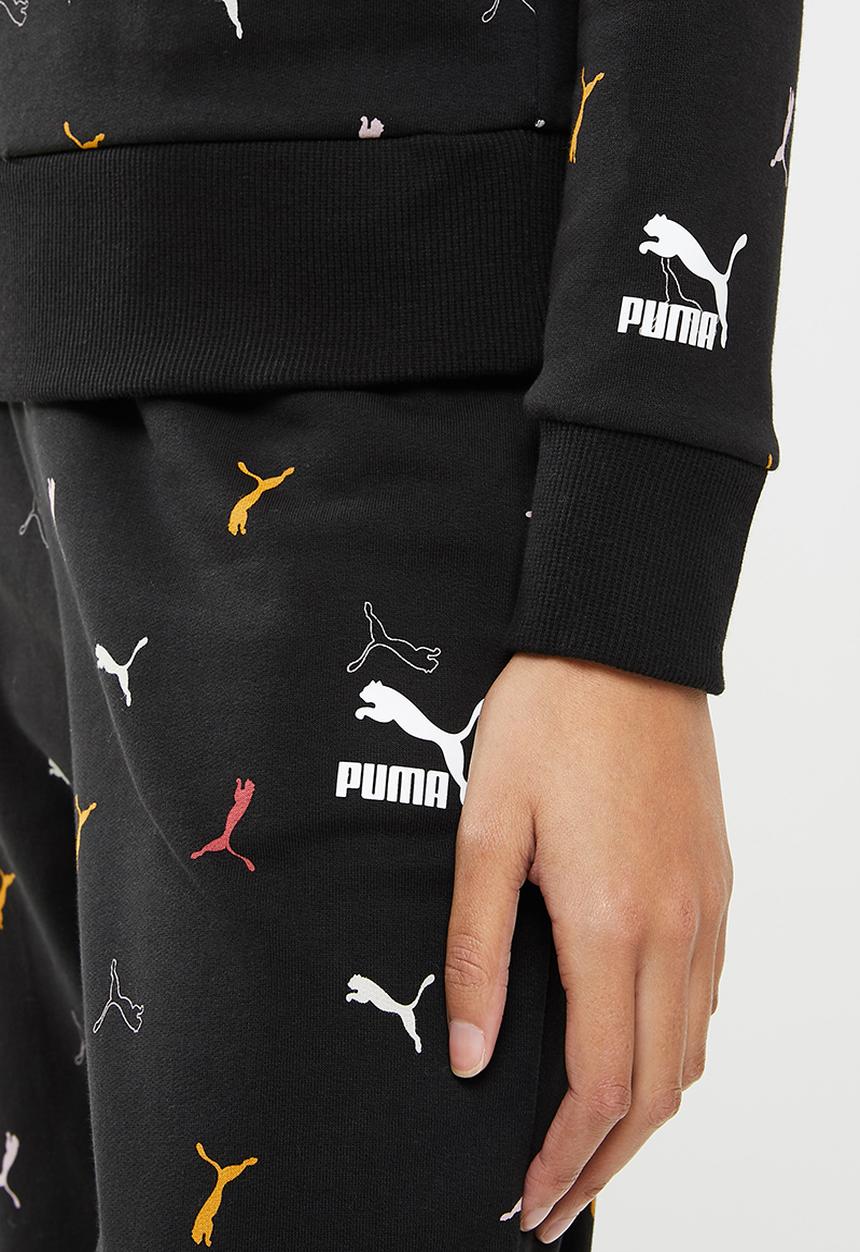 PUMA - Classic graphic aop crew sweat - puma black