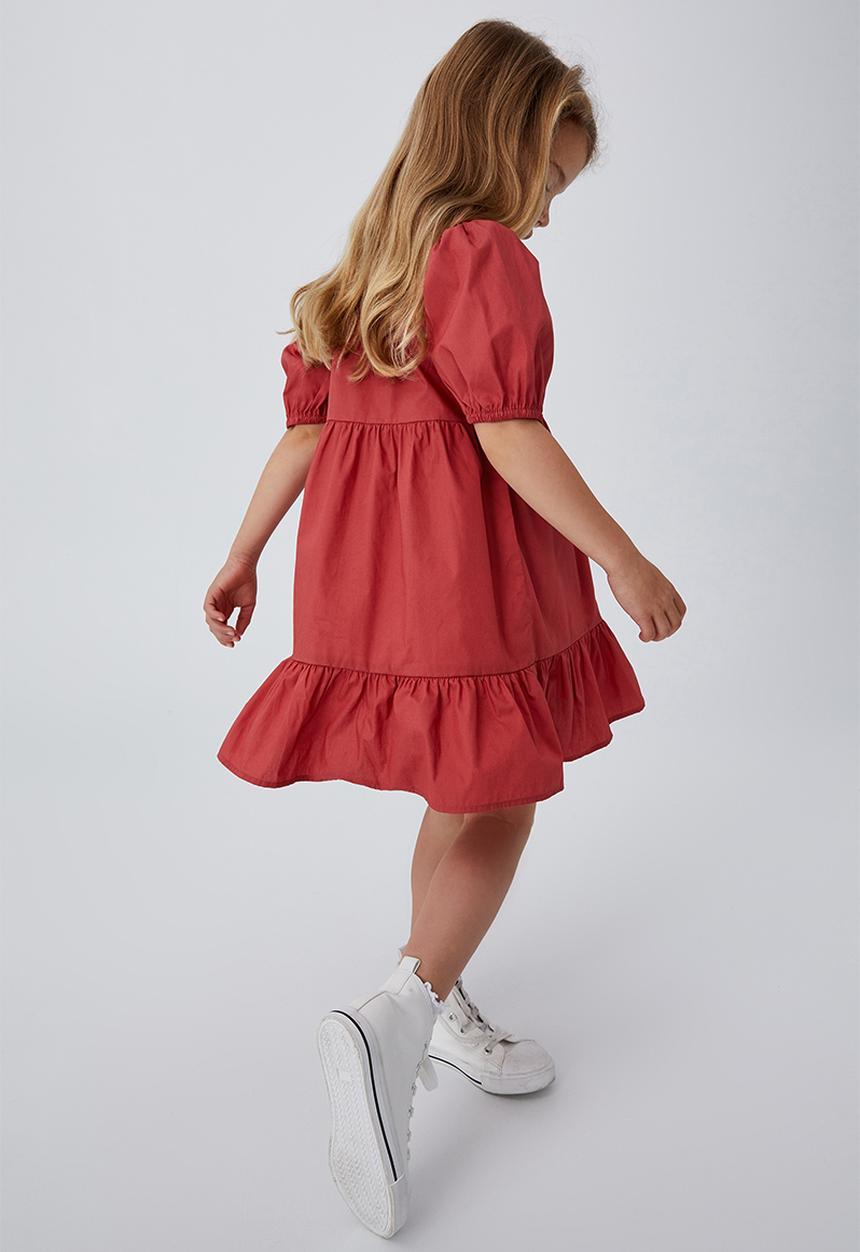 Cotton On - Jamala short sleeve dress - red brick