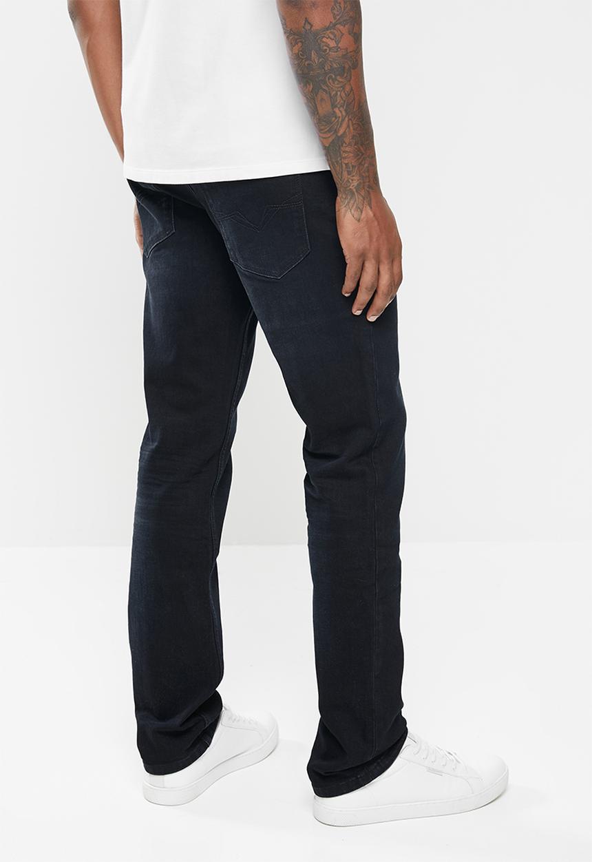 GUESS - Datson slim straight stretch denim - datson wash
