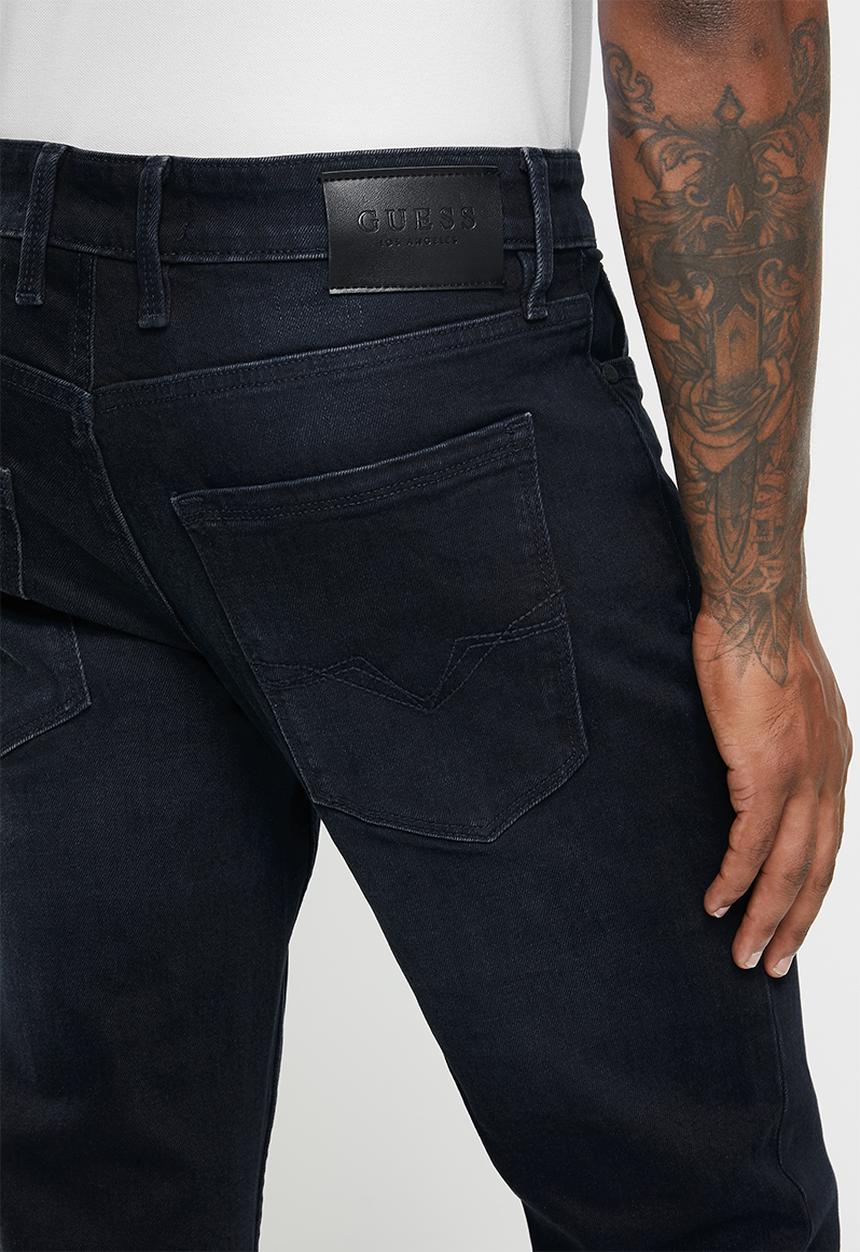 GUESS - Datson slim straight stretch denim - datson wash
