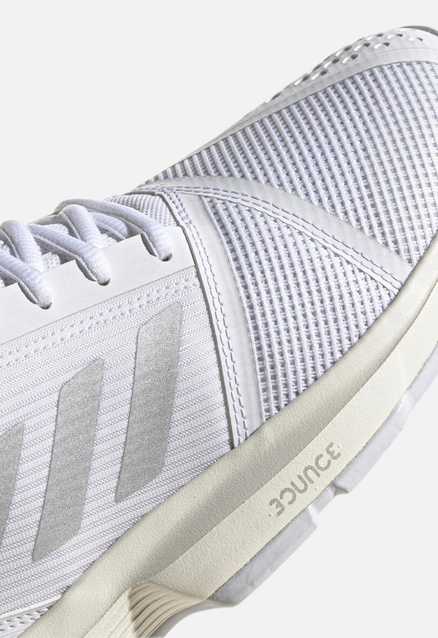adidas Performance - Courtjam bounce w - h67702 - ftwr white/silver met./solar red