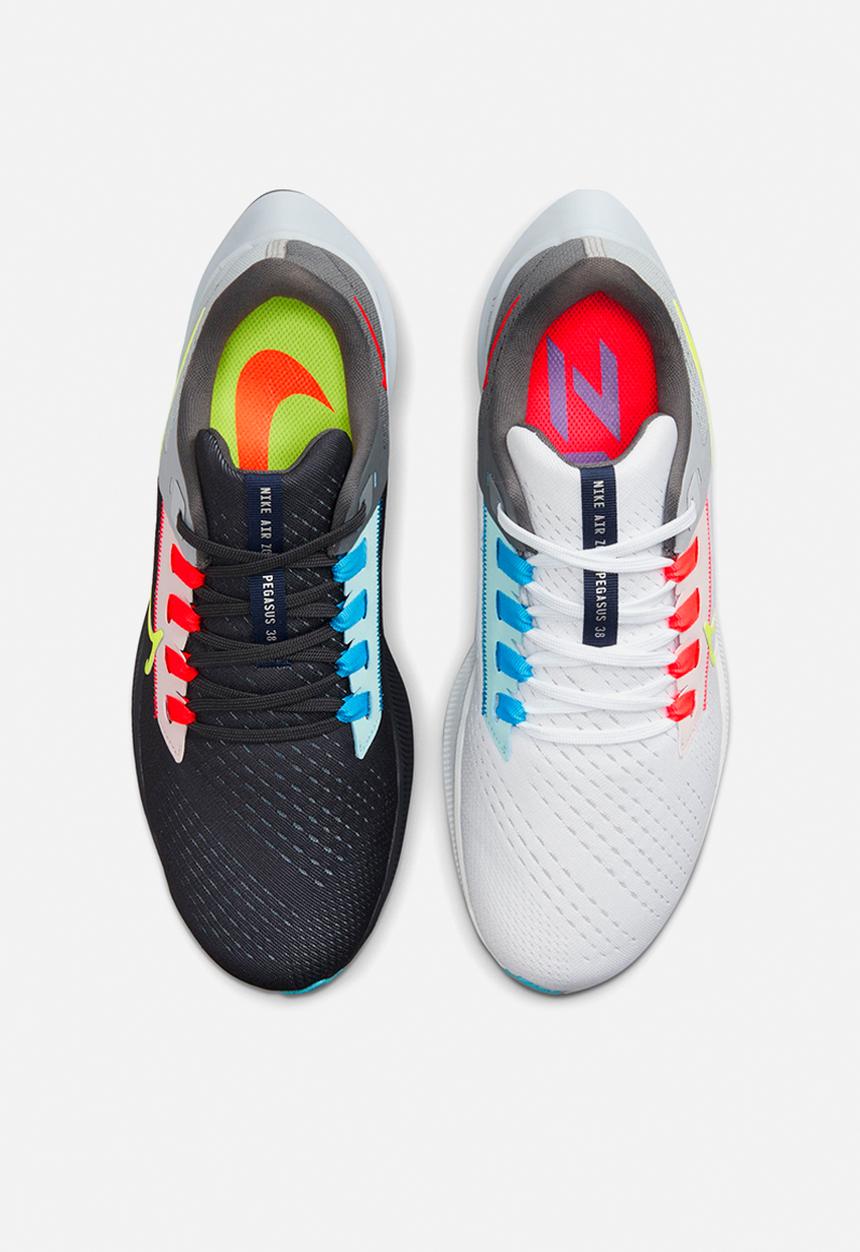 Nike - Air Zoom Pegasus 38 le - dk smoke grey/volt-white-flash crimson