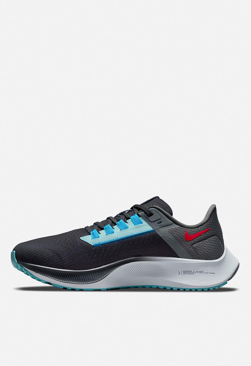 Nike - Air Zoom Pegasus 38 le - dk smoke grey/volt-white-flash crimson