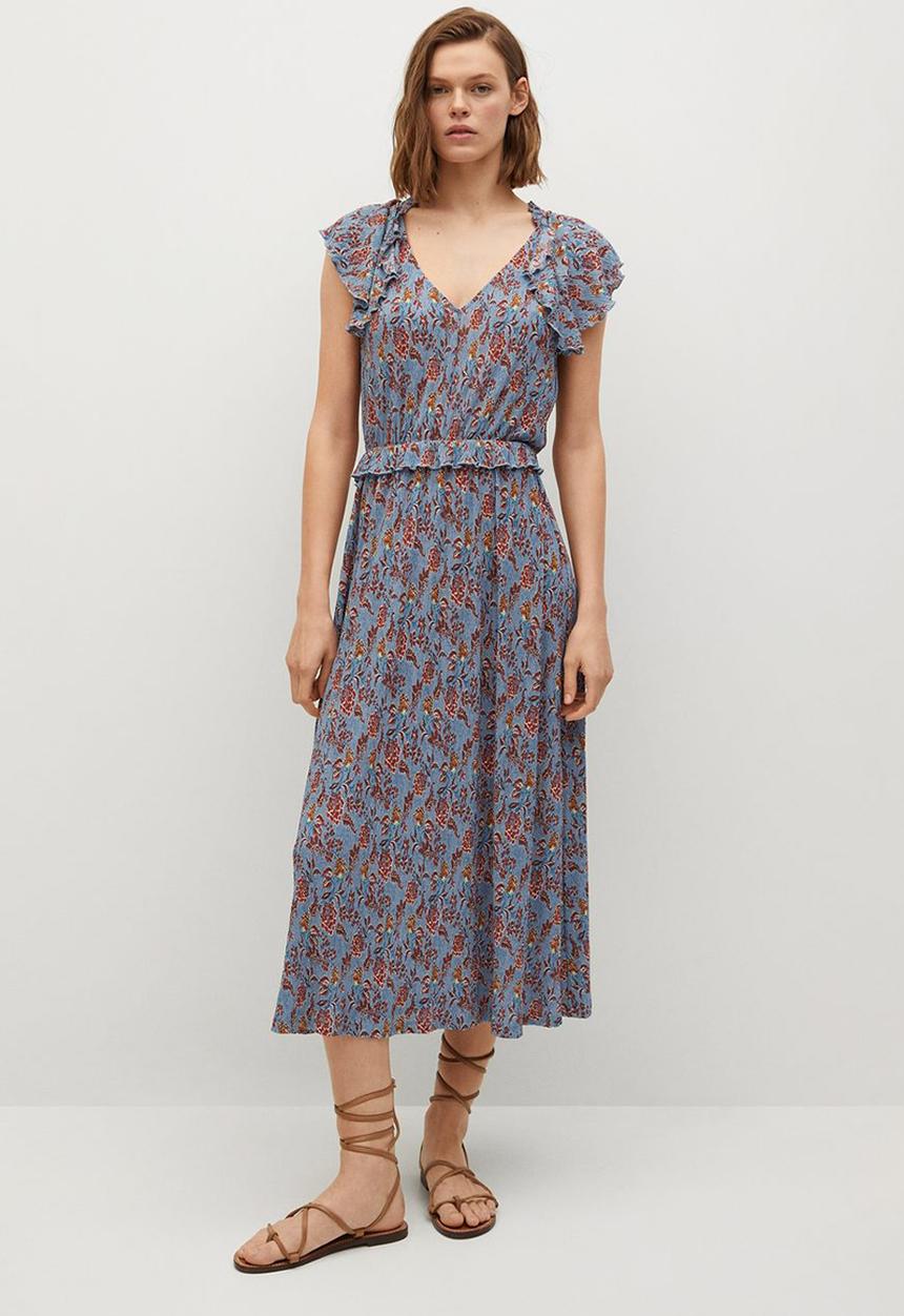 MANGO - Dress graciela - medium blue
