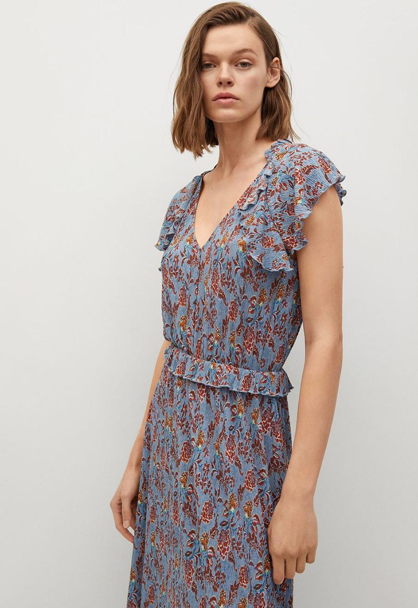 MANGO - Dress graciela - medium blue