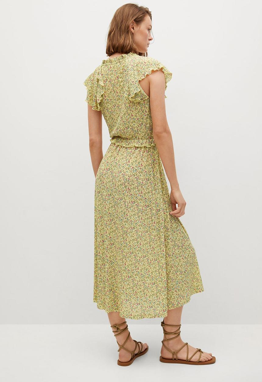 MANGO - Dress graciela - light pastel yellow