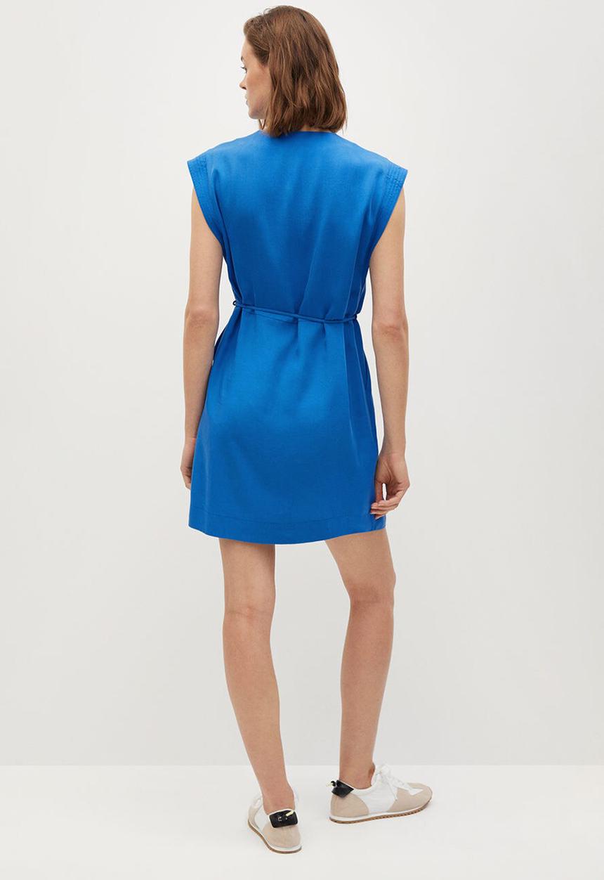 MANGO - Dress sonder - medium blue