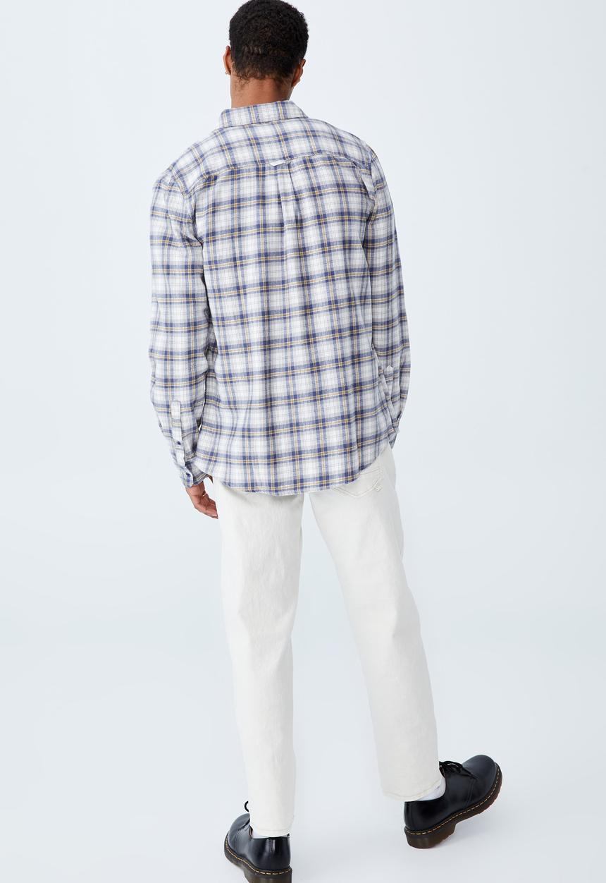 Cotton On - Washed long sleeve check shirt - multi 