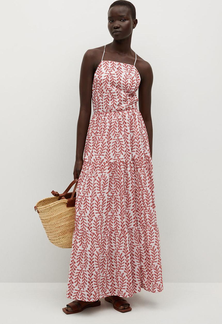 MANGO - Dress serenity - red