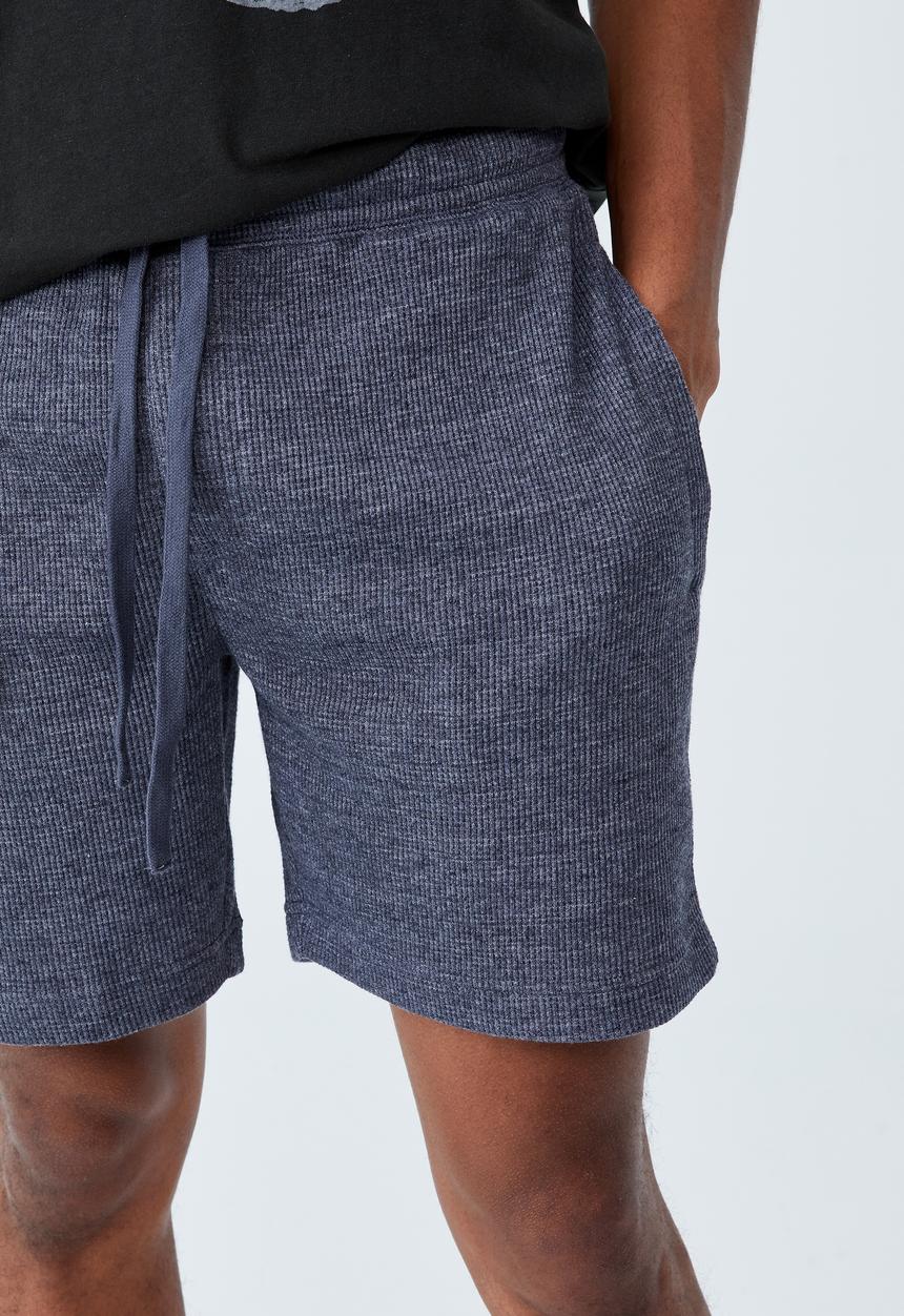 Cotton On - Waffle jogger short - navy marle