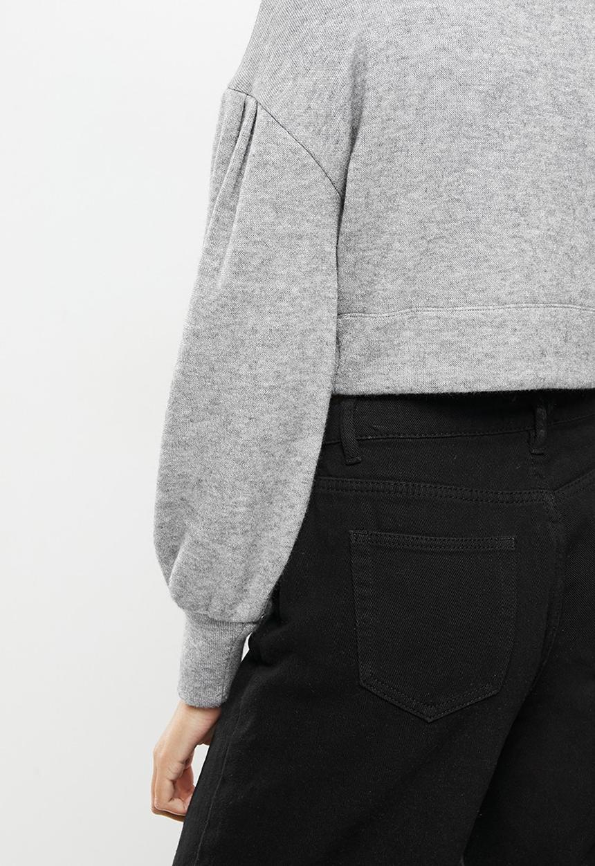 Blake - Peterpan collar pullover - grey