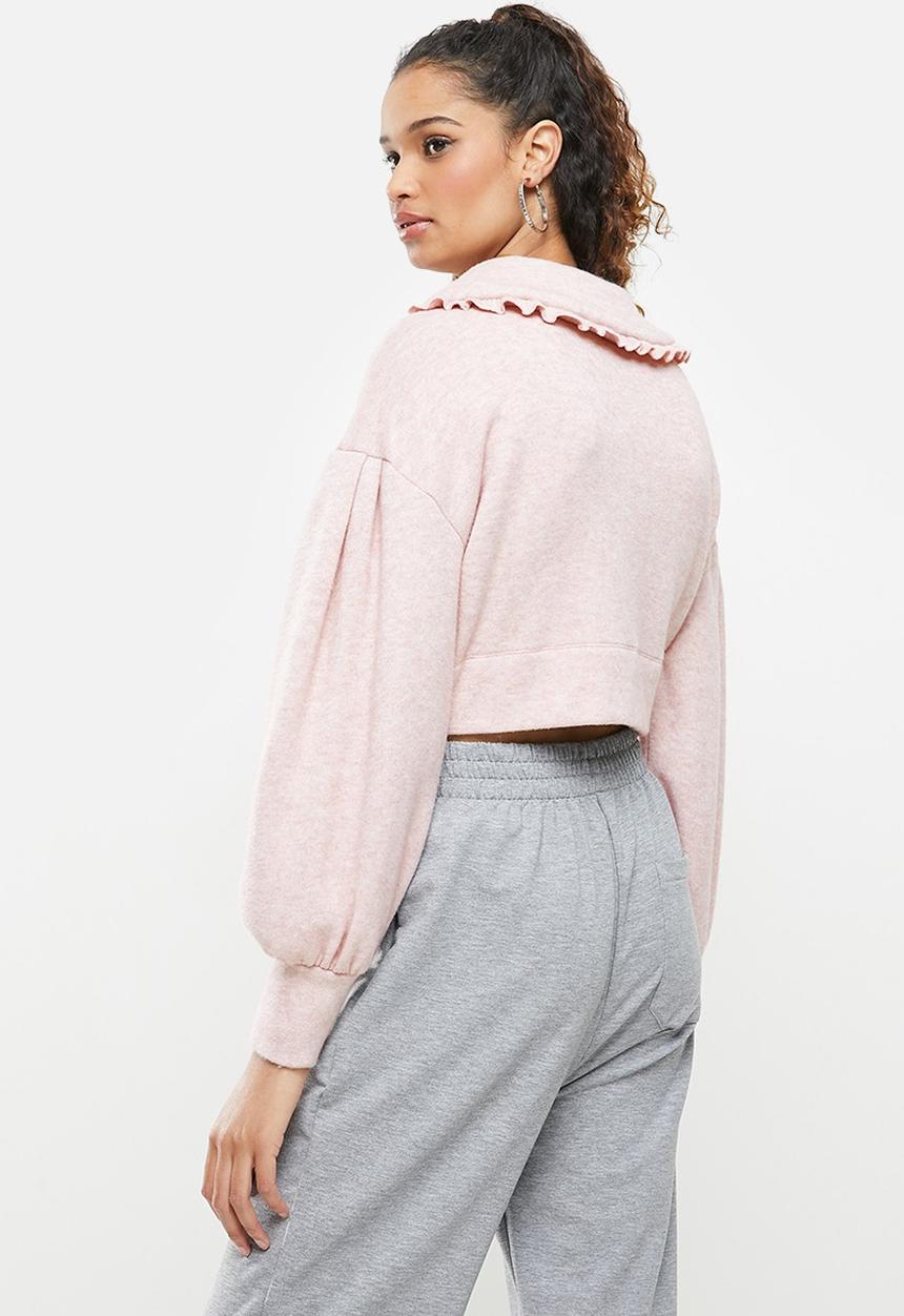 Blake - Peterpan collar pullover - blush