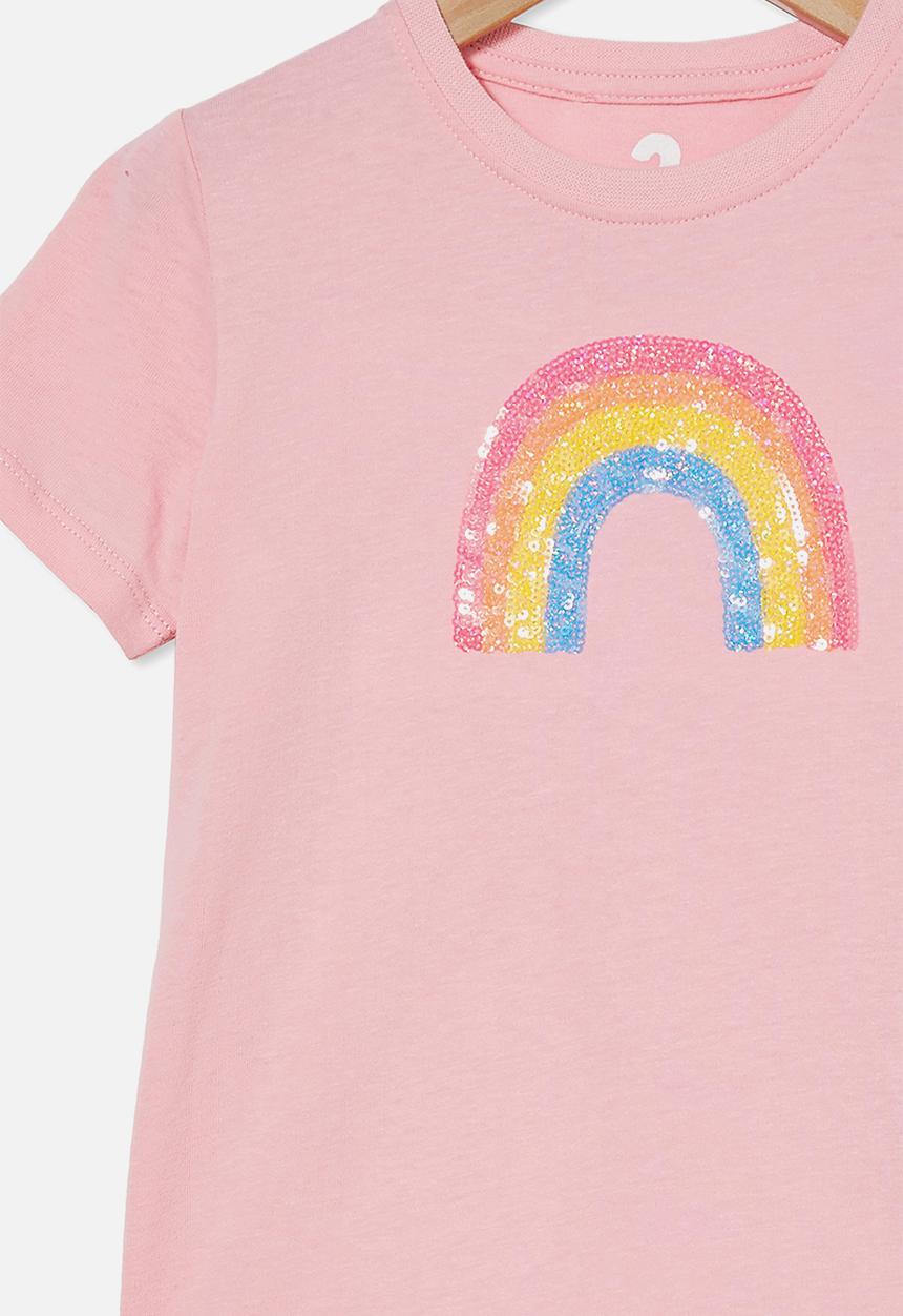Cotton On - Stevie short sleeve embellished tee - pink