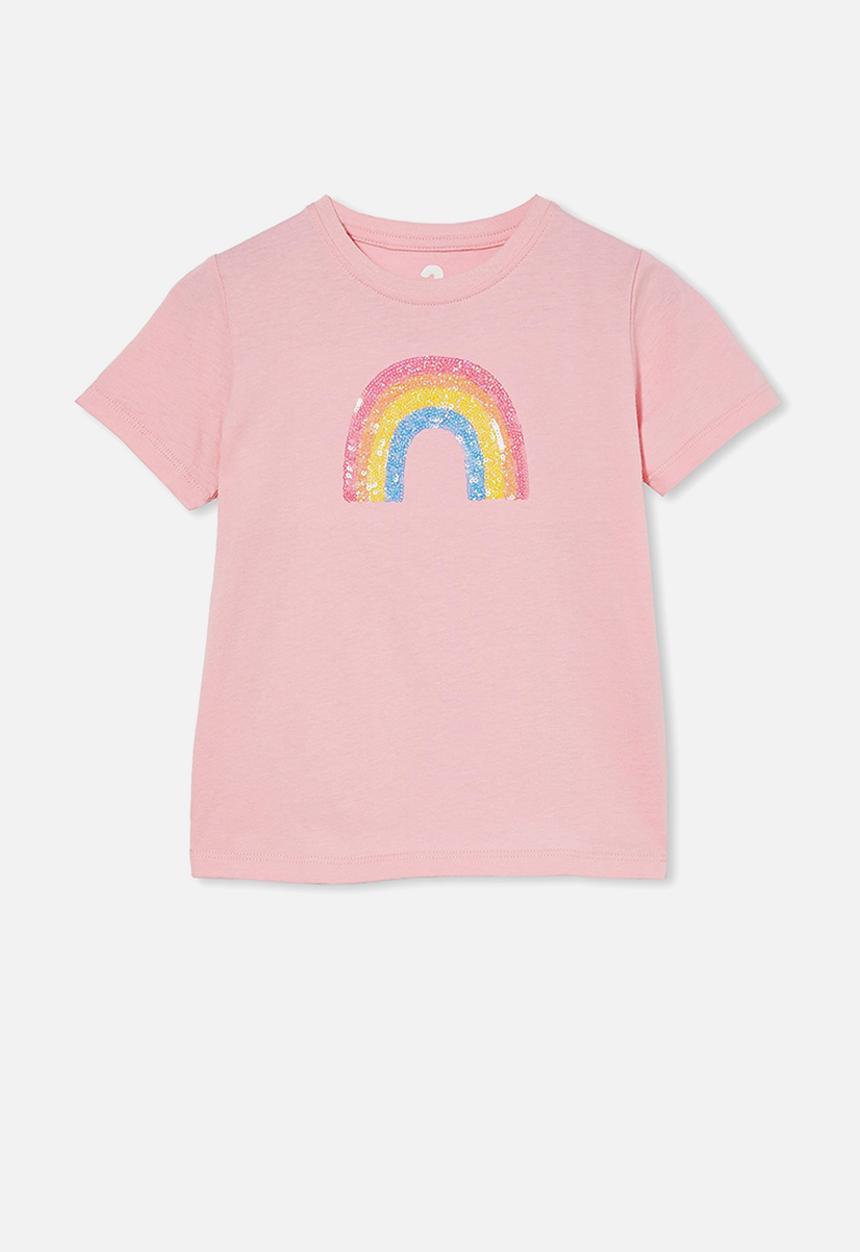 Cotton On - Stevie short sleeve embellished tee - pink