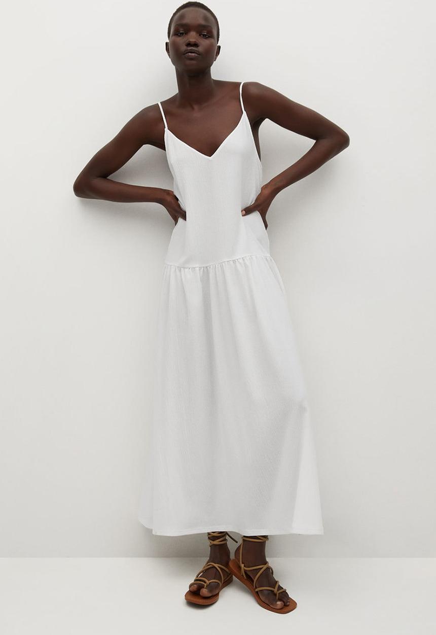 MANGO - Dress salma - white