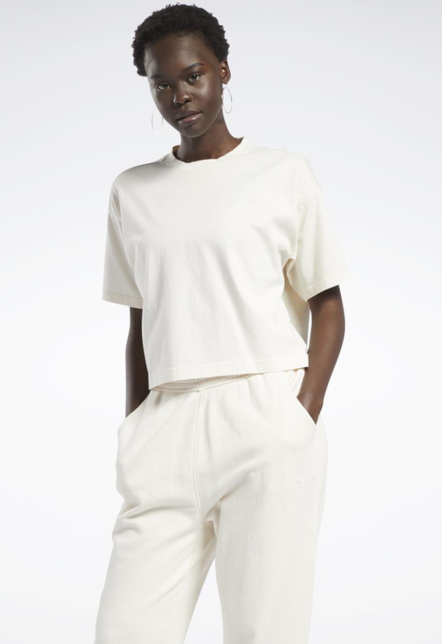 Reebok - Cl rbk nd cropped t-shirt - non-dyed