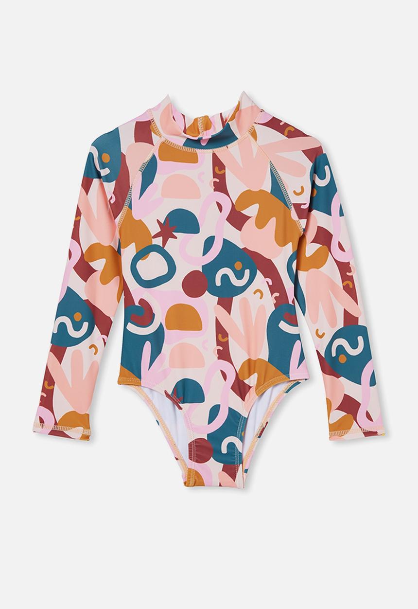 Cotton On - Lydia one piece - peach tang