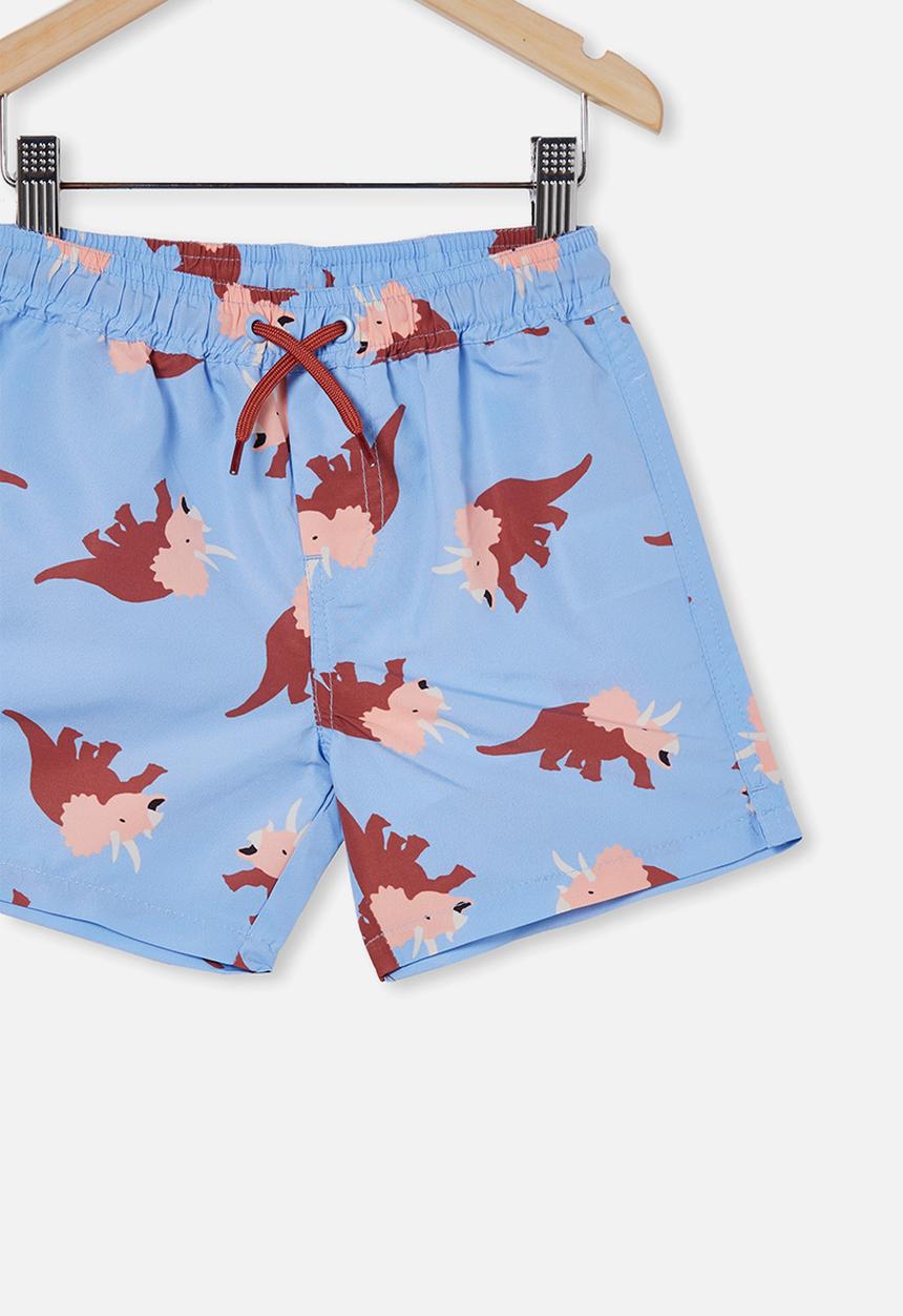 Cotton On - Bailey board short - dusk blue/dino