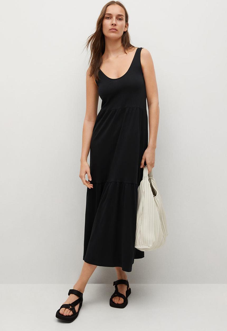 MANGO - Dress masito - black
