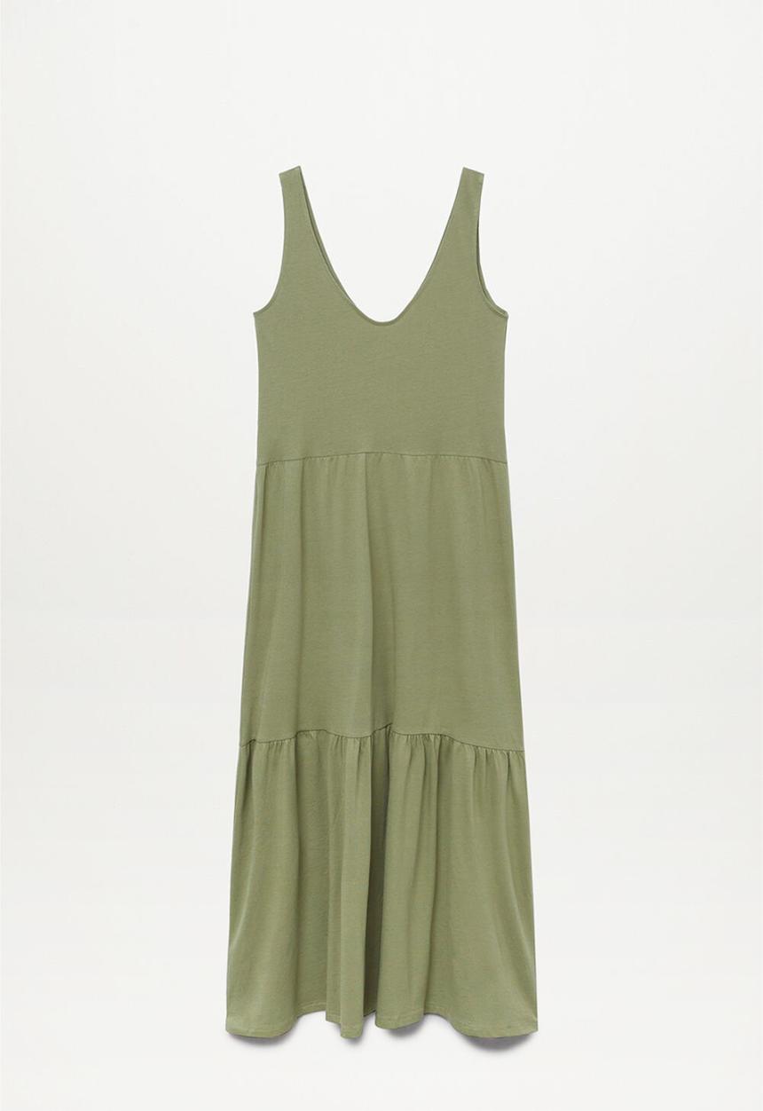 MANGO - Dress masito - khaki