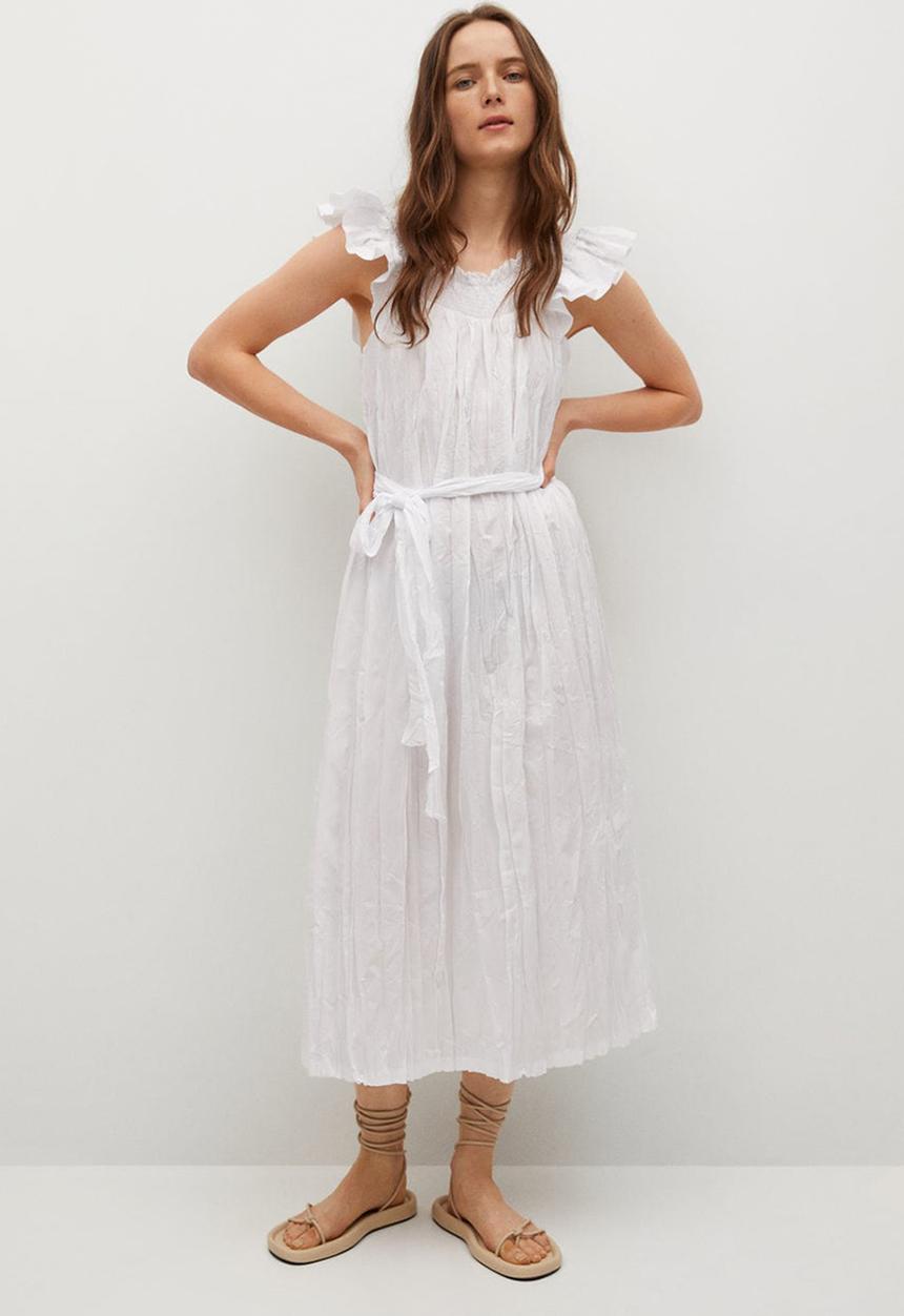 MANGO - Dress costa - white