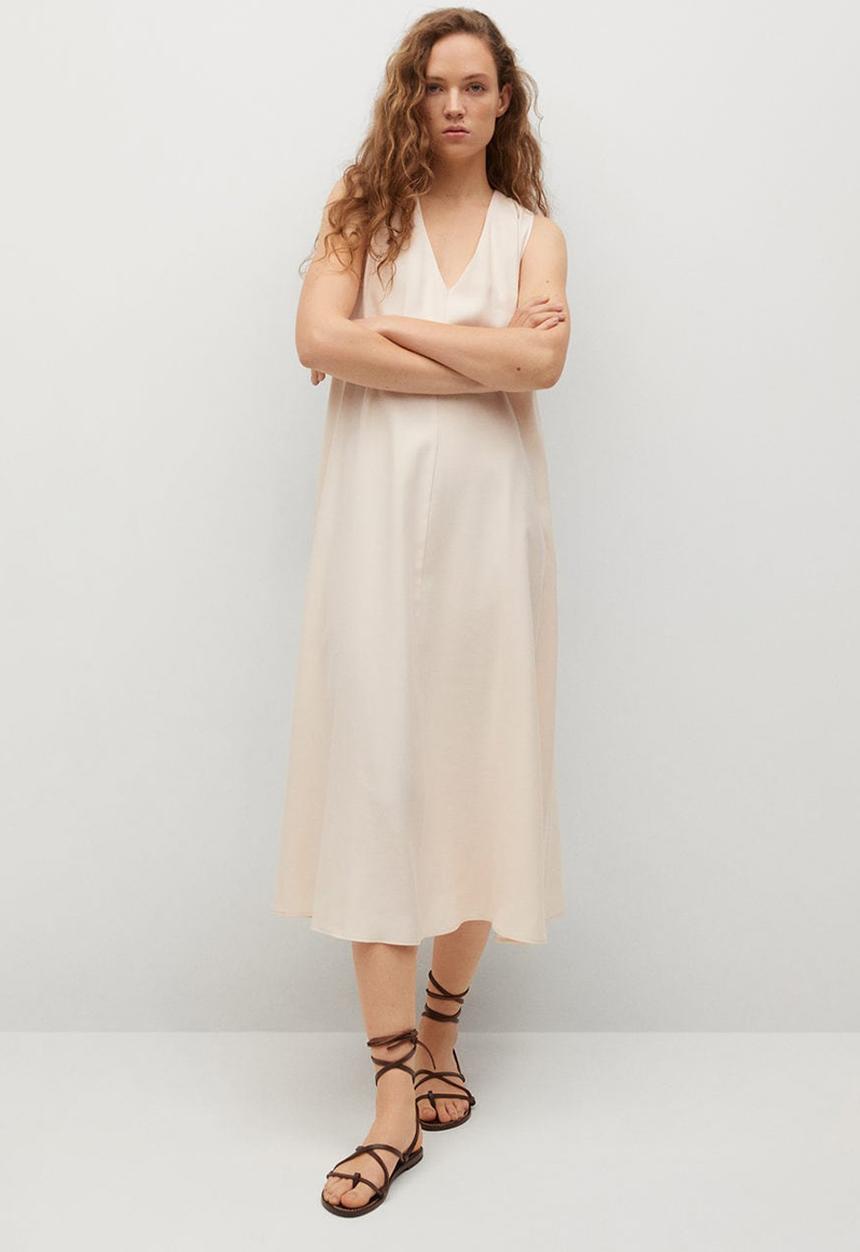 MANGO - Dress hipolita - light beige