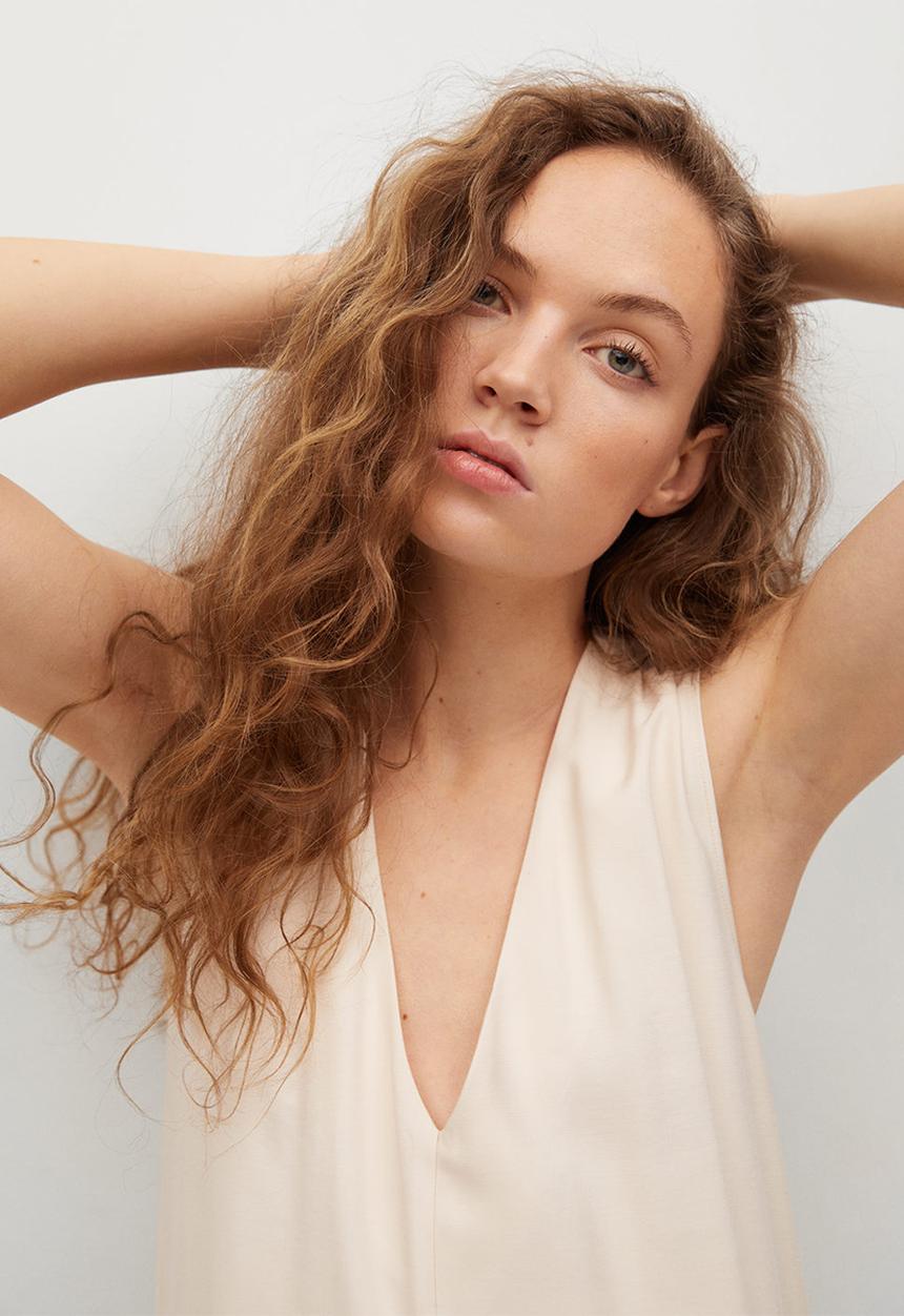 MANGO - Dress hipolita - light beige