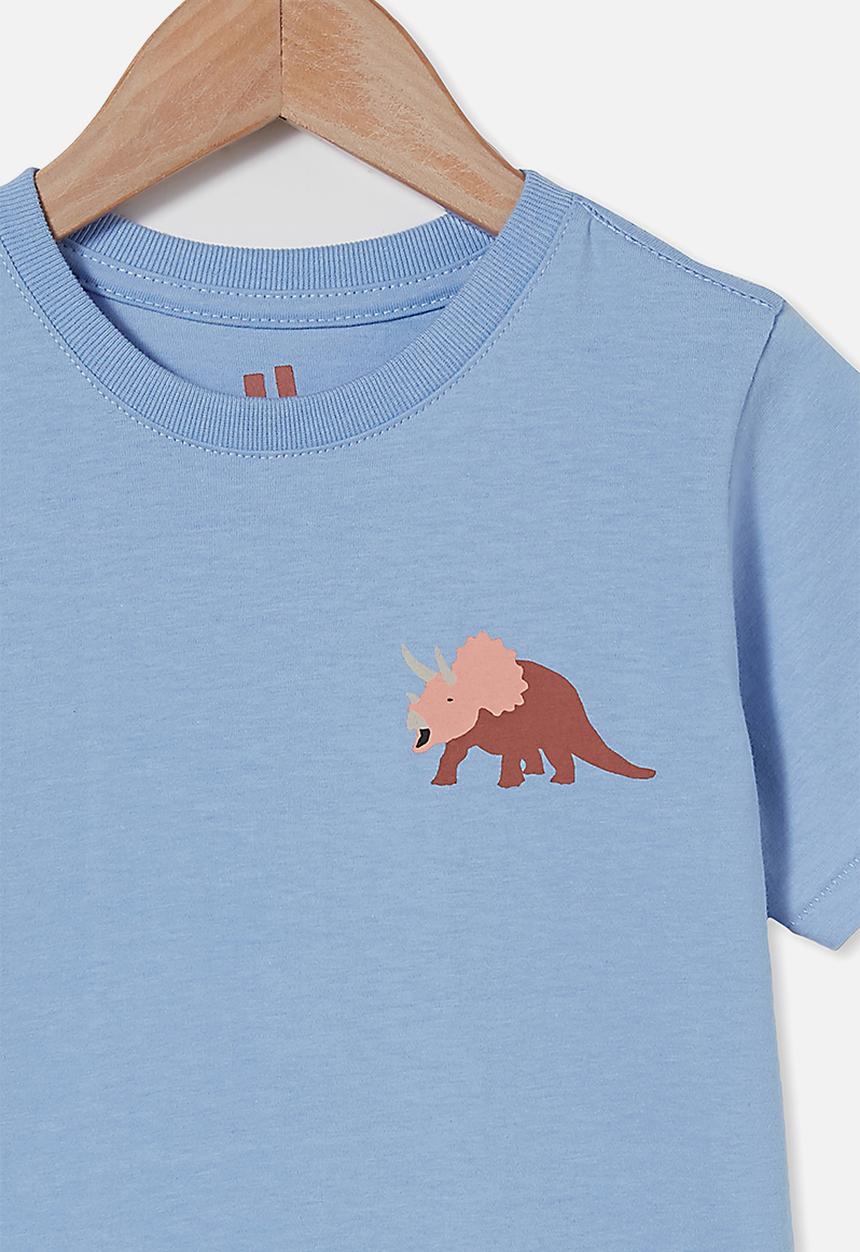 Cotton On - Max short sleeve tee - dusk blue/dino