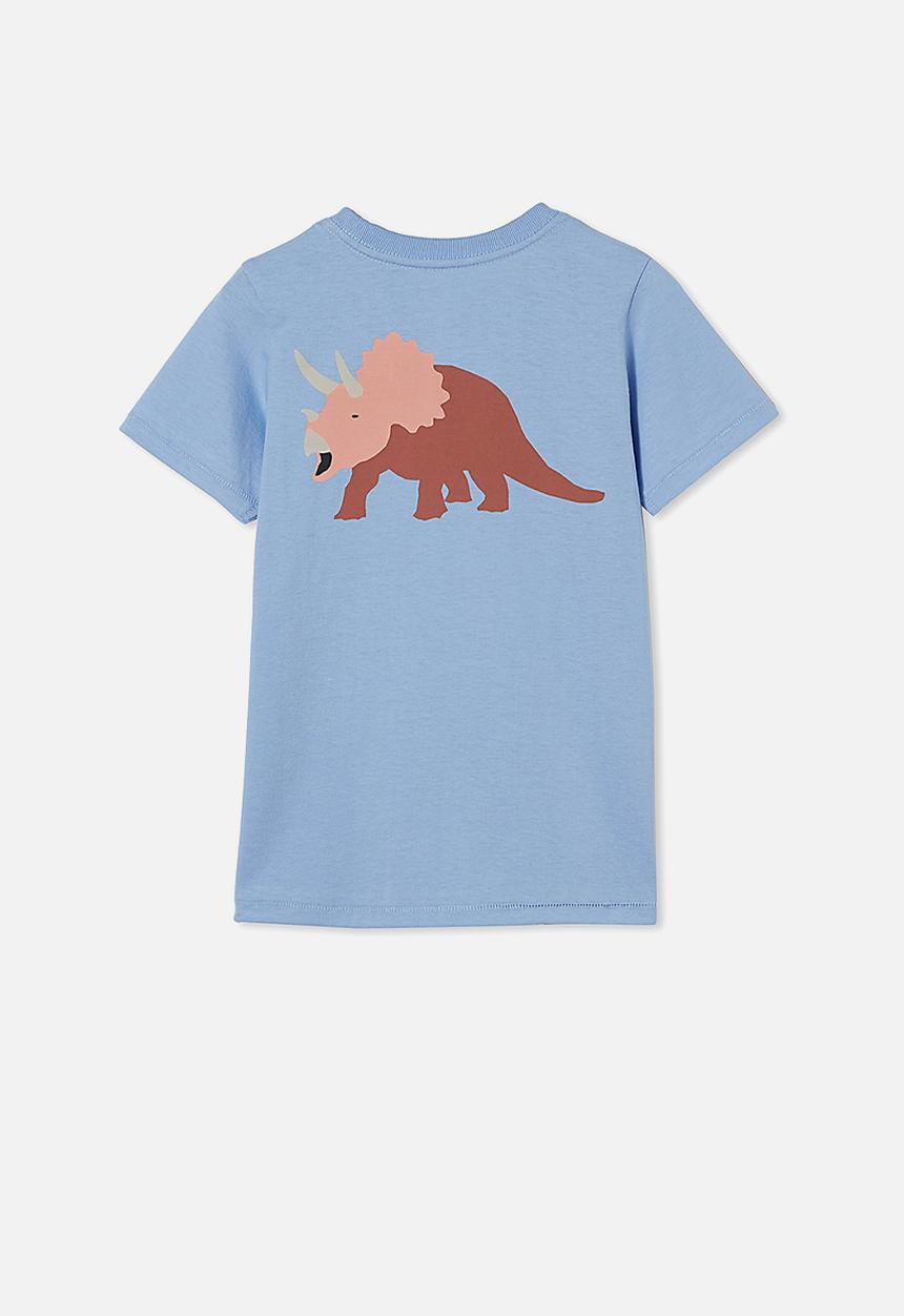Cotton On - Max short sleeve tee - dusk blue/dino