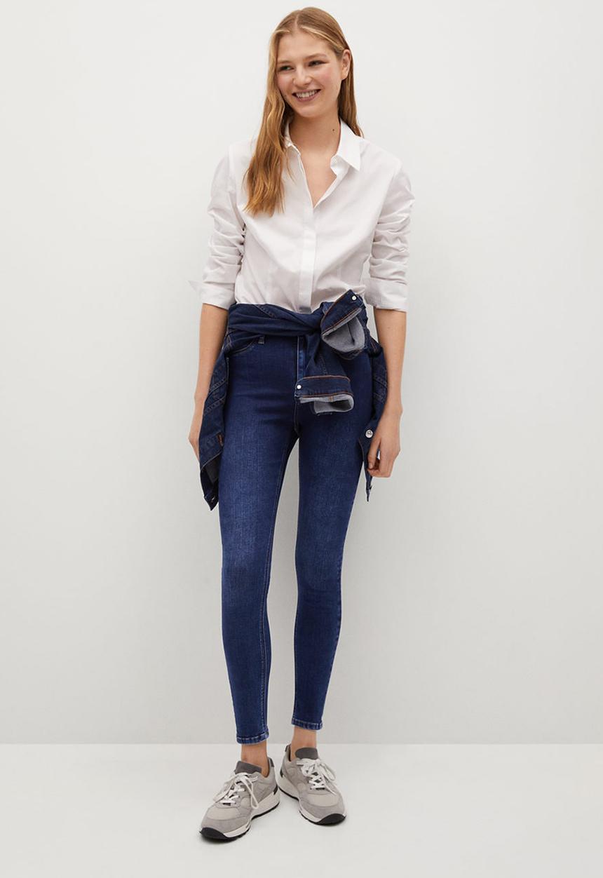 MANGO - Jeans jegging - dark blue