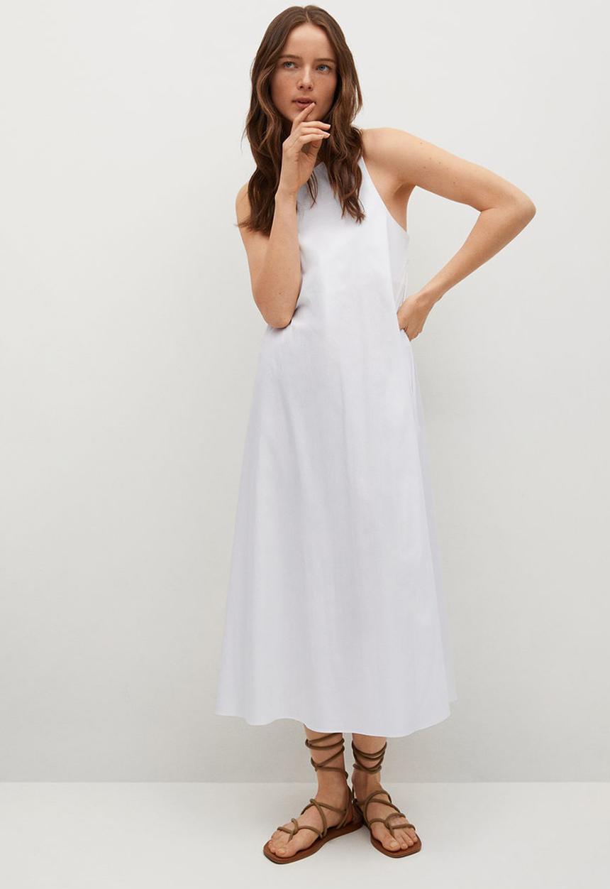 MANGO - Dress domingo - white