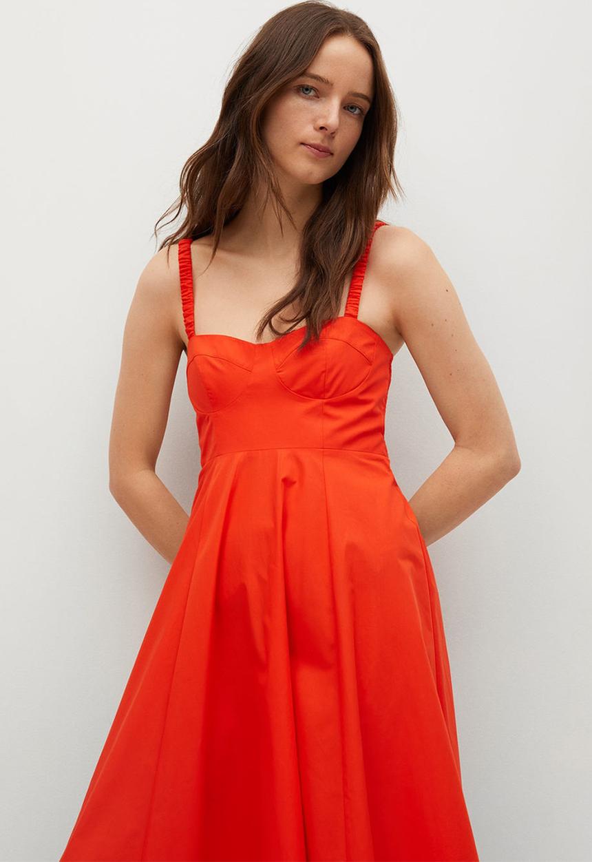 MANGO - Dress paltrow - red