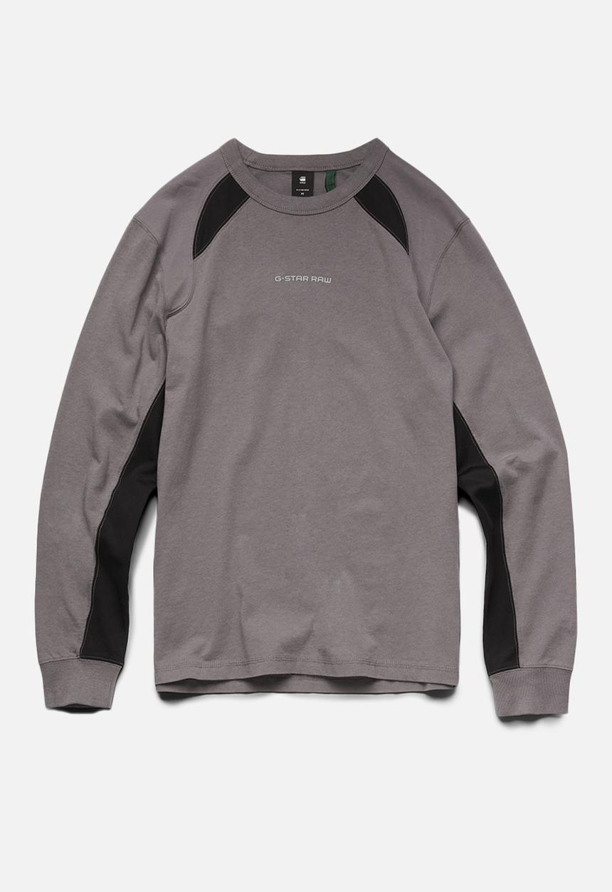G-STAR - Moto neoprene long sleeve tee - magna