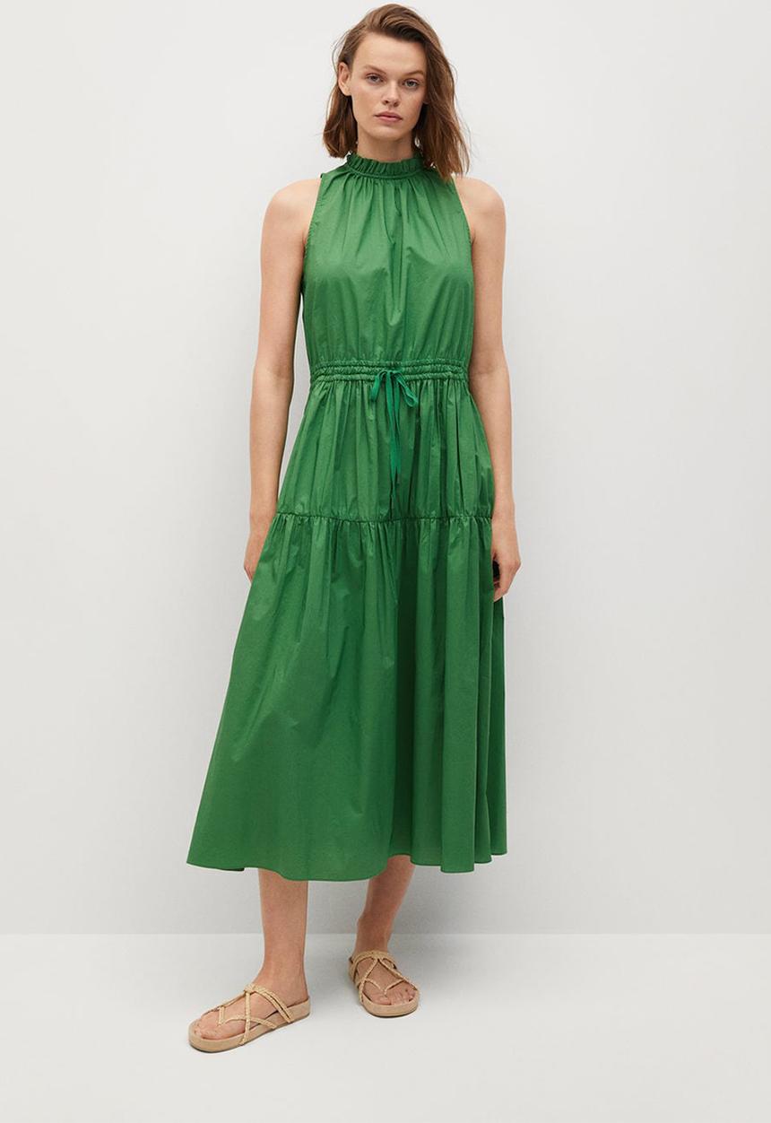 MANGO - Dress zita - green