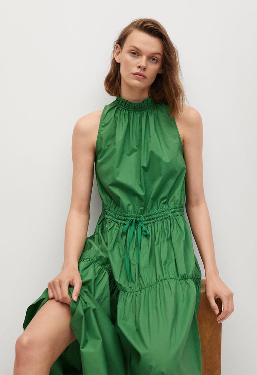 MANGO - Dress zita - green