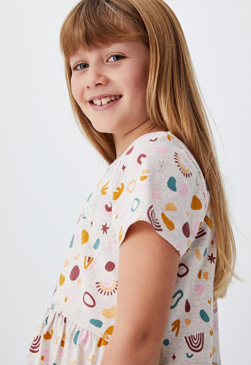 Cotton On - Freya short sleeve dress - blush marle
