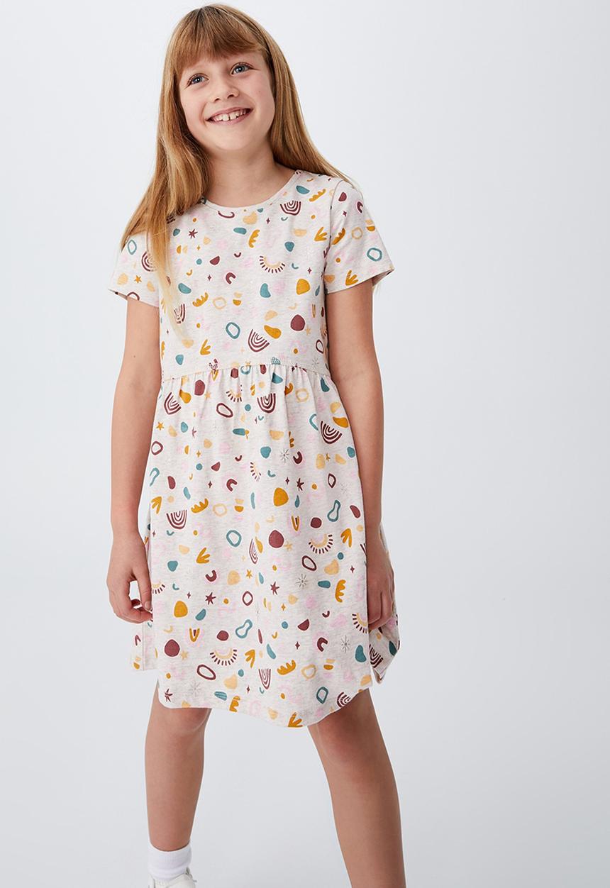 Cotton On - Freya short sleeve dress - blush marle