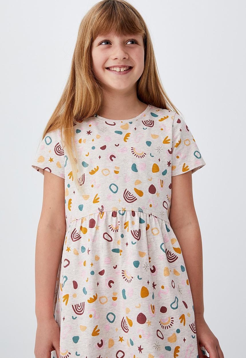Cotton On - Freya short sleeve dress - blush marle