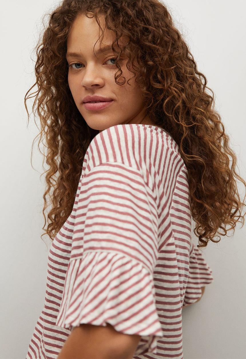 Violeta by Mango - Plus T-shirt silvery - pink