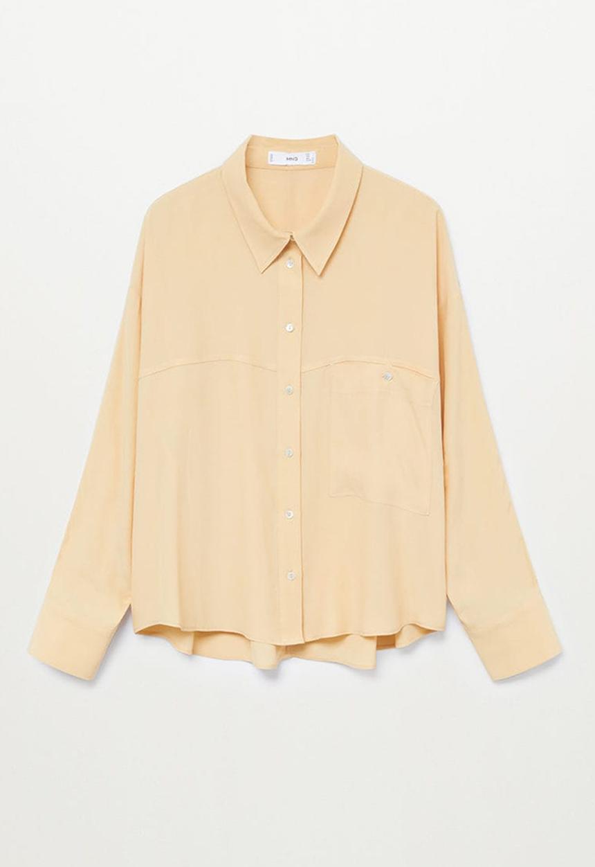 MANGO - Shirt leone - medium yellow