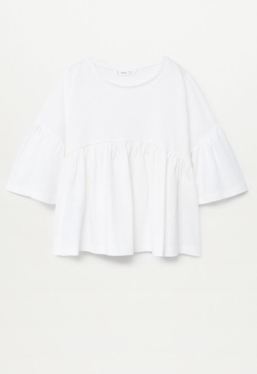 MANGO - Blouse bibi - white
