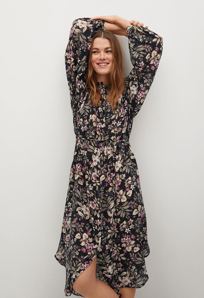 MANGO - Dress farm - black