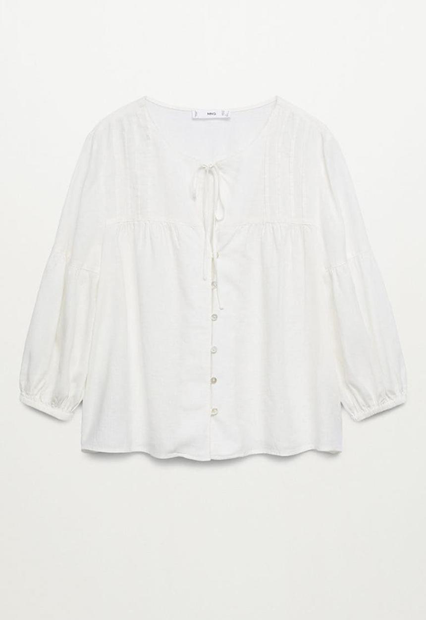 MANGO - Blouse friday - ecru