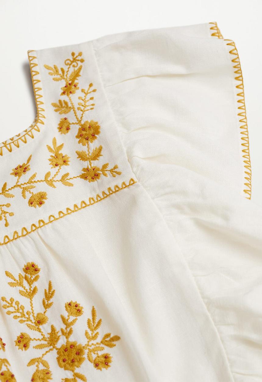 MANGO - Blouse mexican - off white 