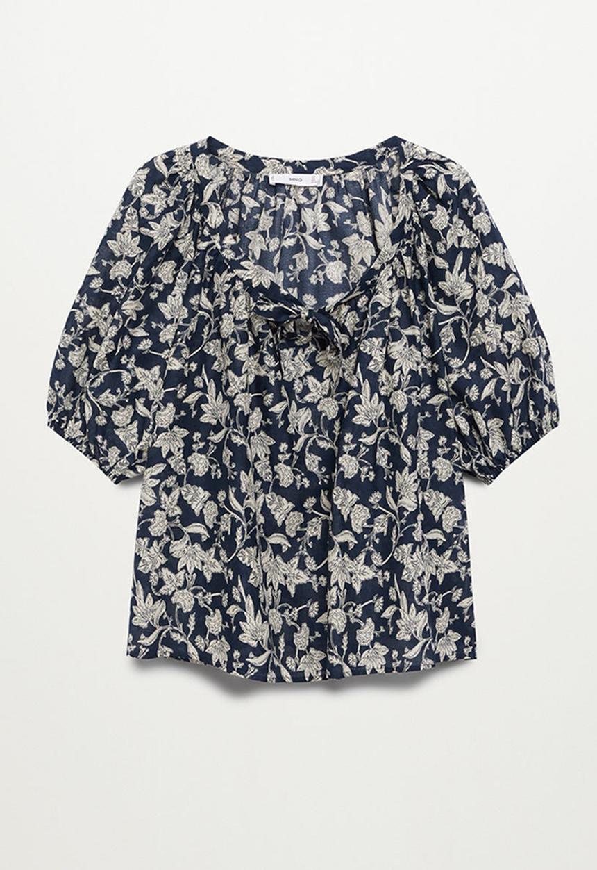 MANGO - Blouse calabasa - medium blue
