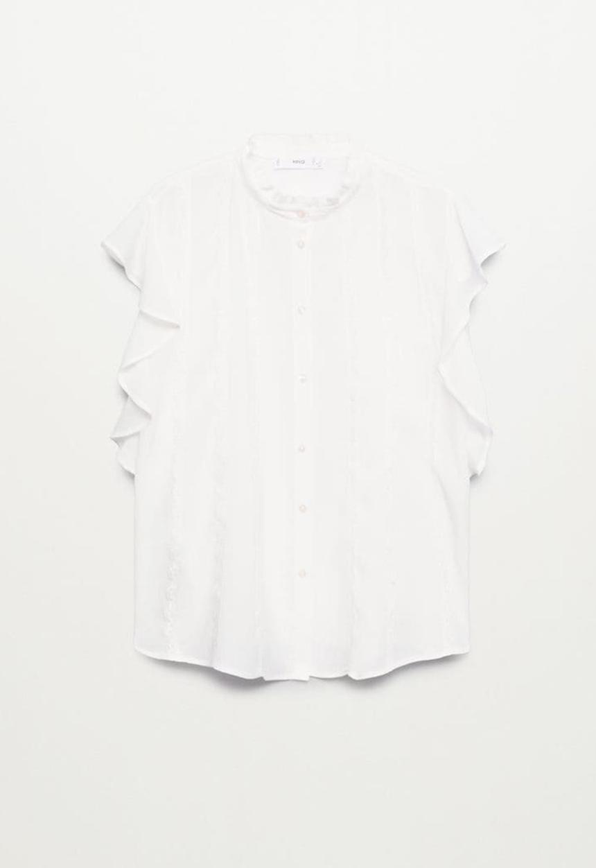 MANGO - Blouse corbeta - off white