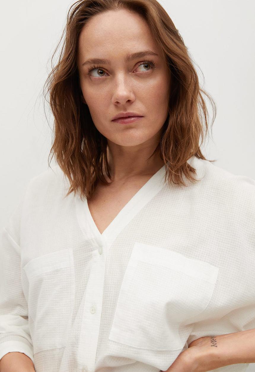 MANGO - Blouse lua - white