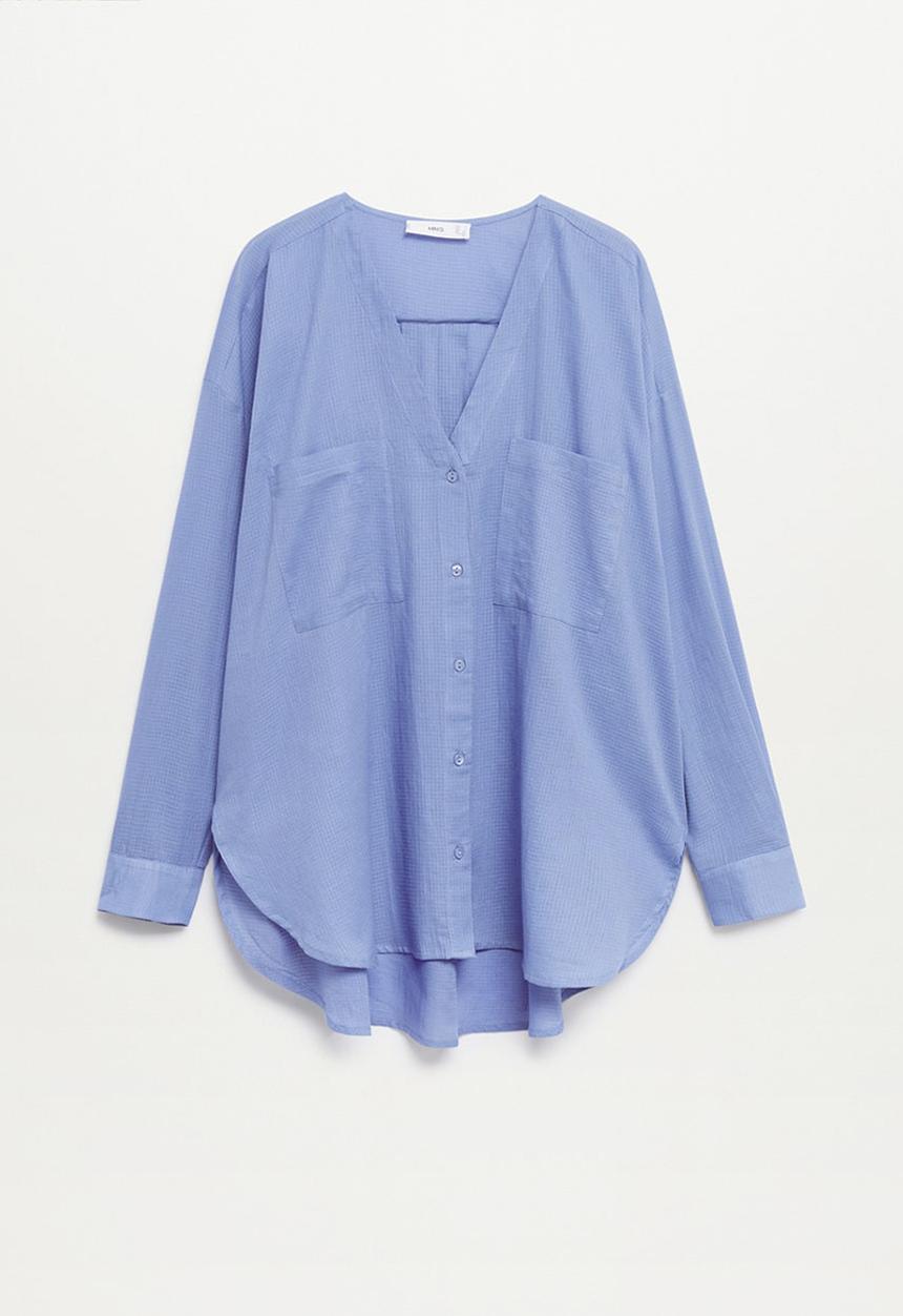 MANGO - Blouse lua - medium blue