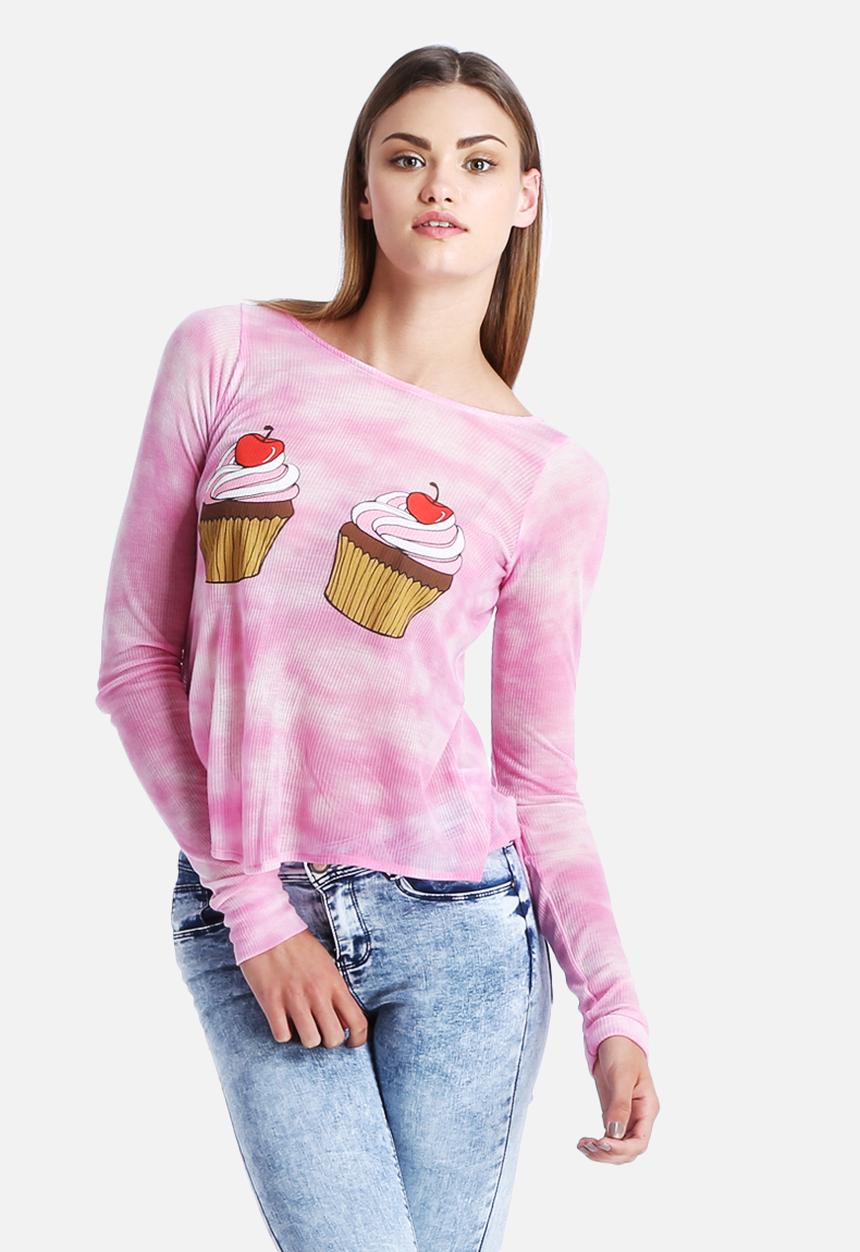 Wildfox - Watercolour Cupcake Tee