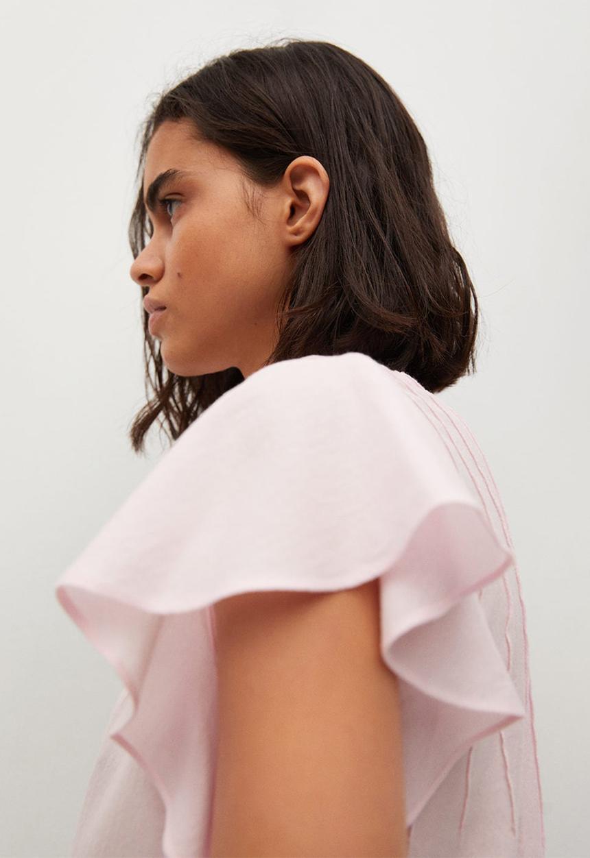 MANGO - Blouse pleamar - light pastel pink